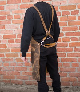 Professional Leather <b>Apron</b> for <b>BBQ</b> Grill Chef Durable Adjustable Wholesale Supplier Handmade Vintage Leather LPN-0321 - Product Image 6