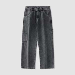 Jeans en denim premium pour hommes, coupe slim déchirée, bleu vieilli, style vintage, streetwear de créateur, mode en gros - Product Image 1