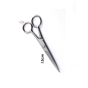 Ciseaux de coiffure professionnels 13 cm en acier inoxydable, lame tranchante, pour droitiers, manche en céramique moyen, ciseaux de barbier - Product Image 4