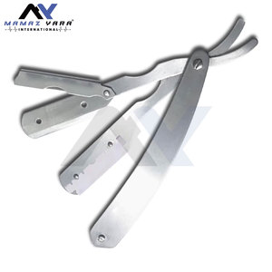 Navaja de Afeitar Profesional de Acero Inoxidable con Bloqueo Giratorio y Hoja Recta, Estuche de Cuero, para Hombres y Mujeres, Afeitado de Bikini - Product Image 4