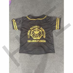 Uniforme de Béisbol Personalizado Negro y Amarillo, Ligero y Transpirable - Product Image 1