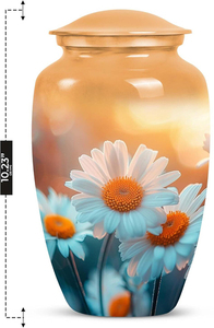 Urnes funéraires en laiton pour adultes, urnes artisanales pour cendres d'hommes et de femmes, urnes décoratives, urnes funéraires - Product Image 2
