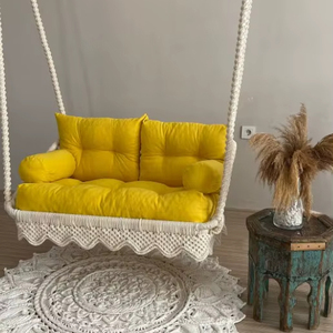 Macrame Swing, <b>Hanging</b> <b>chair</b>, hängesessel, Swing <b>chair</b>, Macrame swing <b>chair</b>, <b>hanging</b> <b>chair</b> indoor, <b>chair</b> <b>hanging</b> indoor hammock - Product Image 1