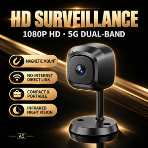 Cámara inalámbrica de visión nocturna Mini cámara de seguridad IP Cámara con detección de movimiento Cámara con audio bidireccional Cámara compatible con aplicaciones - Product Image 1