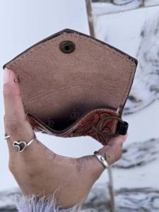 Porte-monnaie en cuir véritable, pochettes élégantes, sculpture artisanale, portefeuilles unisexes, pochette multi-usages, petits sacs - Product Image 6