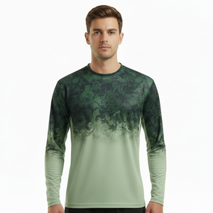 Camiseta de Pesca Personalizada de Manga Larga, Secado Rápido, Transpirable, Elástica, Camiseta de Caza para Exteriores, Camiseta de Pesca de Manga Corta con Camuflaje - Product Image 4