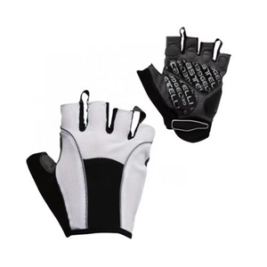Guantes de Motociclismo de Medio Dedo en Cuero con Revestimiento de Poliuretano, Transpirables y Resistentes al Viento para Motocicleta/Bicicleta/Ciclismo - Unisex Ajustables - Product Image 4
