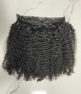 Clip sin costuras ins 100% extensiones de cabello humano vietnamita texturas rizadas sin tejido químico cutícula del cabello alineada para mujeres negras - Product Image 3