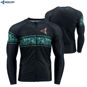Custom Logo Men’s Rash Guard Compression Shirt UV Protection Quick Dry Long Sleeve Surf Swim Rashguard - Product Image 4