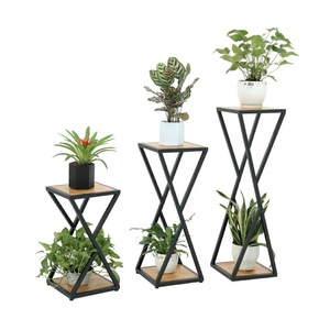 Elegant wooden <b>plant</b> <b>stand</b> indoor outdoor multi level planter holder rack for balcony garden living room aesthetic decor - Product Image 6