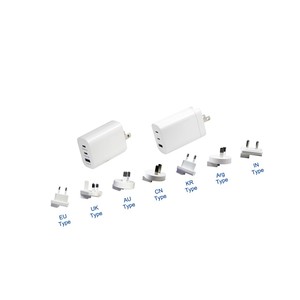 Pd 65W đa cổng <span class=keywords><strong>USB</strong></span> tường sạc <span class=keywords><strong>Type</strong></span>-C 65W OTP OVP OCP bảo vệ 5V/3A đầu ra với du lịch cắm cho chúng tôi/EU/UK/AU/CN/KR/in - Product Image 5