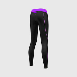 Men's Eco-Friendly Spandex/Polyester <b>Black</b> Long Sleeve <b>Compression</b> <b>Shirt</b> for Contrast Binding Crew Neck Quick Dry Top - Product Image 6
