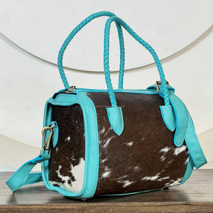 Bolso de Mano de Cuero Genuino de Vaca, de Lujo, con Cierre de Cremallera, Resistente, de Alta Calidad, para Viajes Cortos - Product Image 3