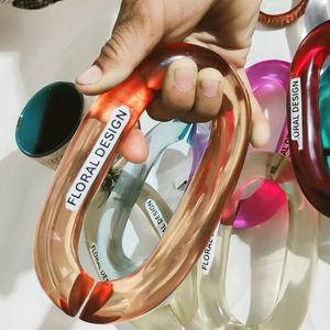 Decoración de pared de la mejor calidad, eslabones de cadena de resina de gran tamaño y colores claros, eslabones grandes de resina de varios colores disponibles. - Product Image 3