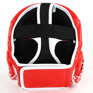 ZAHRI SPORTS MMA <b>Training</b> Boxing PU Leather Solid Color Comfortable Adult Wear Protective Headgear Custom Logo Packaging - Product Image 3