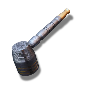 ไปป์สูบบุหรี่เหล็กดามัสกัส งานแฮนด์เมด ทนทาน ใช้ซ้ำได้ พกพาสะดวก ของขวัญสำหรับนักสะสม - Product Image 5