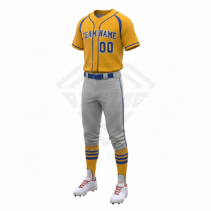 Customizable Breathable V Neck <b>Baseball</b> Jersey Pant Uniform High Quality Printed Sublimated Sportswear Cheap Price OEM - Product Image 6