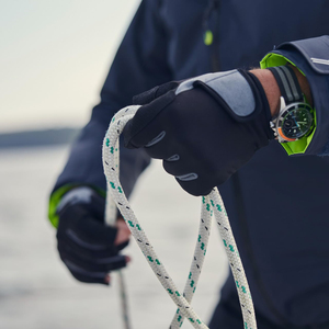 Gants d'été légers et respirants en cuir synthétique avec paume rembourrée, design demi-doigts pour la plongée, la voile et le jet-ski - Product Image 5
