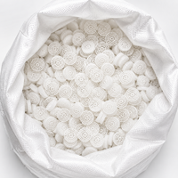 en plastique HDPE cylindre filtre média K5 MBBR aérateurs Biofilm transporteur usine de traitement des eaux usées filtre à eau