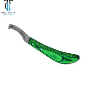 Farrier Hoof Knife Stainless Steel Double <b>Edge</b> Horse Hoof Knife Professional Farrier <b>Tool</b> Supplier - Product Image 1