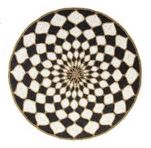 Stylish Handmade Embroidered Beaded <b>Placemat</b> <b>for</b> Modern Dining <b>Table</b> Decoration Wedding Banquet and Premium Home Decor - Product Image 4