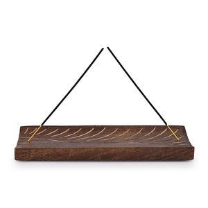 Cendrier en bois fait main à prix abordable, support pour bâtonnets d'encens, plateau de collecte de cendres pour Agarbatti, usage domestique et temple - Product Image 1