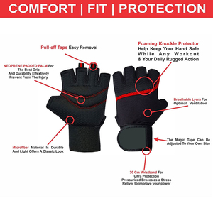 Unisex Neoprene Weightlifting Gym <b>Gloves</b> New Arrival Comfortable Fabric Wholesale Price with Low MOQ Weightlifting <b>Gloves</b> - Product Image 3
