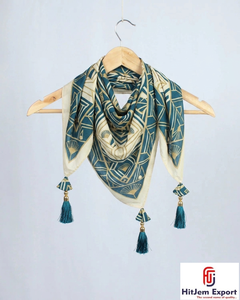 Pañuelo de Seda de Lujo para Mujer con Estampado Digital, Suave y Ligero, Cuadrado, Fabricante OEM de Telas, Personalizado - Product Image 5