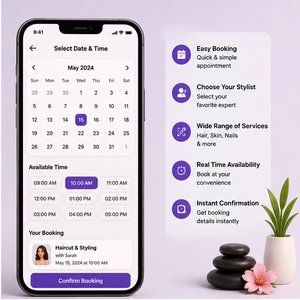 Plataforma Moderna de Belleza y Bienestar, Servicio de Seguimiento de Citas, Coordinación, Experiencia del Cliente, Android, iOS, Nube - Product Image 2