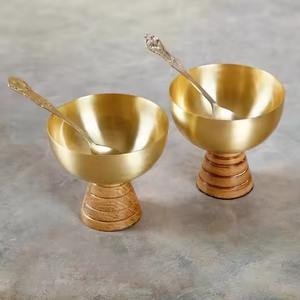 Trendy Metal <b>Ice</b> <b>Cream</b> <b>Bowl</b> Stainless Steel Polished Dessert Dish Stylish Kitchenware - Product Image 2