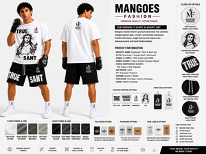 Ensembles de T-shirts à manches courtes pour hommes, impression sérigraphique, 100% coton, écologiques, été, survêtement personnalisé, streetwear, haute qualité - Product Image 6