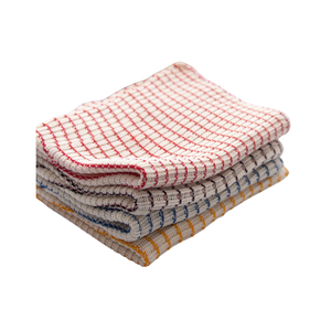 Serviettes de cuisine en tissu éponge uni, rectangulaires, séchage rapide, lavables en machine, blanc et jaune, lot de 15x24 pouces, 210 g/m², pour usage domestique - Product Image 3