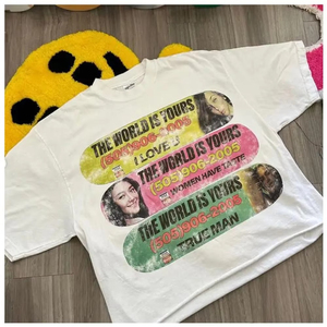 เสื้อยืดคุณภาพสูงสำหรับทุกเพศ ผลิตจากผ้าฝ้ายพรีเมียม น้ำหนักเบา สวมใส่สบาย แขนสั้น สไตล์ลำลอง สตรีทแวร์ รับทำแบรนด์ตามสั่ง - Product Image 6