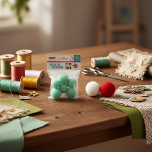 Pallina Pompon ILAN 3,5 cm Morbida per Decorazioni Artigianali e Progetti Fai-da-Te - Product Image 2