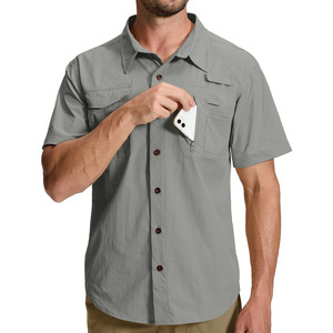 Nuevas camisas de pesca profesionales para hombre, de doble costura, algodón y spandex, fáciles de usar, diseño premium. - Product Image 1