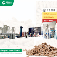 Usine de fabrication de palettes en biomasse à base de granulés de bois à haute productivité avec roulement et moteur, capacité de 1 à 40 t/h