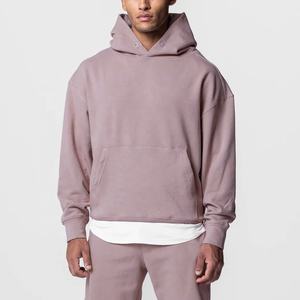 Sweat à capuche oversize personnalisé en molleton épais noir 500 g/m² pour homme, style streetwear, unisexe - Product Image 5