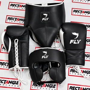 Professional Fly Boxing Sparring Set Cowhide Leather Training Gloves Lace Up Closure Head <b>guard</b> <b>Groin</b> <b>Guard</b> Strong Stitching - Product Image 3