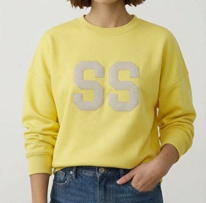 เสื้อสเวตเชิ้ตผู้หญิงทรงหลวม พิมพ์โลโก้ตามสั่ง สวมใส่สบาย ไม่มีขั้นต่ำในการสั่งซื้อ - Product Image 2