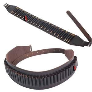 Sheep Skin Leather Rifle Cartridge Belt with Steel Buckle Adjustable Length 4.5cm Width Heat-Transfer Printed Design - Product Image 2