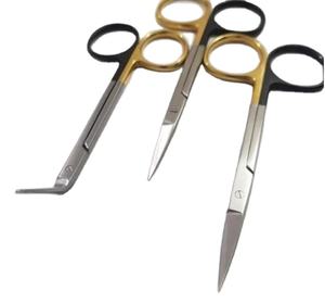 ชุดอุปกรณ์ผ่าตัดขั้นสูงกรรไกรตัดม่านตาโค้งตรงทำจากสเตนเลสสำหรับปฐมพยาบาลแหล่งจ่ายไฟแบบแมนนวล - Product Image 1