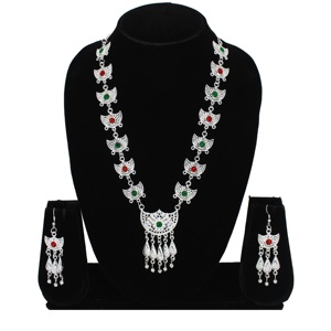 Mahavir Imitation Jewellery Women's Gold Plated Alloy Ethnic Geometric Set Bridal <b>Wedding</b> Engagement Party <b>Gift</b> Anniversary - Product Image 5
