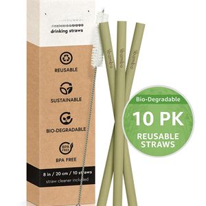 Pajitas de Bambú Ecológicas del Fabricante Vietnamita, Pajitas Biodegradables Más Vendidas con Muestra Gratis en Caja - Product Image 4