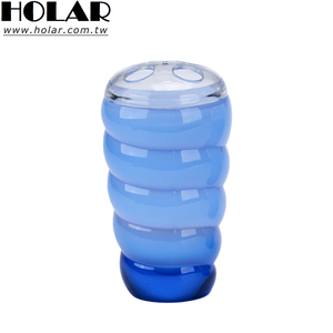 ที่วางแปรงสีฟันแบบเกลียวสีน้ำเงินทันสมัย ผลิตในไต้หวัน ยี่ห้อ Holar  ที่เก็บแปรงสีฟันพลาสติกแบบลูกฟูก ดีไซน์สร้างสรรค์ มีช่องใส่ 4 ช่อง - Product Image 1