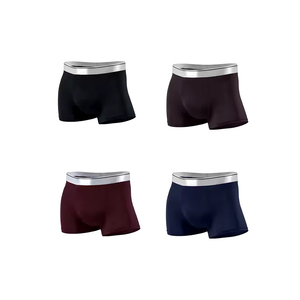 Calzoncillos Boxer de Punto Suave, Cintura Media, Ligeros, Precio de Fábrica, Más Vendidos, Ropa Interior Masculina Cómoda, Transpirable, de Algodón - Product Image 4