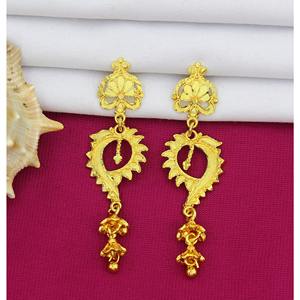 Pocket Friendly Vente en gros Dernières boucles d'oreilles Bali Design pour toutes les occasions Boucles d'oreilles de mode élégantes plaquées or pour femmes et filles - Product Image 5