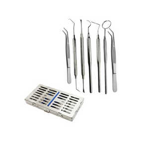 Curetas Dentales Profesionales Manuales de Acero Inoxidable Clase I, Kit de Instrumentos Quirúrgicos Dentales con Certificación CE, SET DENTRIC IMPLANTS - Product Image 1