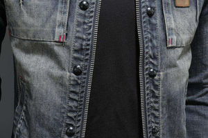 High Street Style Winter High Quality Windproof Breathable <b>Denim</b> <b>Jackets</b> For Men <b>Custom</b> <b>Denim</b> <b>Jacket</b> for Men - Product Image 2