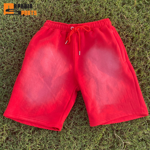 Pantalones Cortos de Lona para Hombre, Estilo Urbano, Color Sólido, 100% Algodón, Cintura Elástica, Ecológicos, de Secado Rápido, Transpirables y Personalizables - Product Image 2