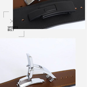 Cinturón de Cuero Vacuno Antideslizante, Ecológico, con Hebilla de Palanca, Resistente, para Gimnasio, Fitness, Culturismo, Personalizado, con Protección Dorsal - Product Image 2